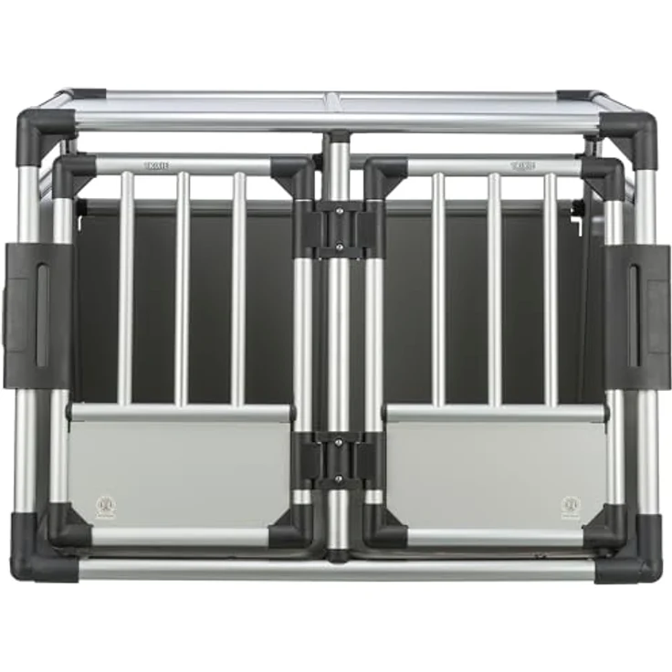 Trixie Transportbox, doppelt, Aluminium M-L: 93 × 64 × 88 cm – Bild 2