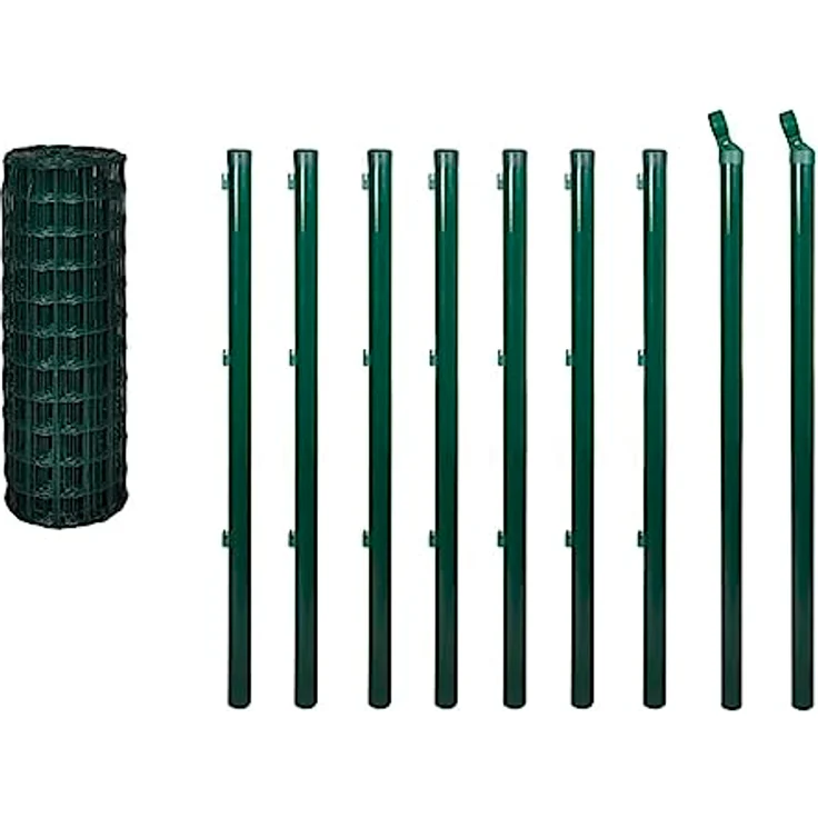 Gitterzaun-Satz Gitterzaun Gartenzaun Maschendraht 10 x 1,5m – Bild 4