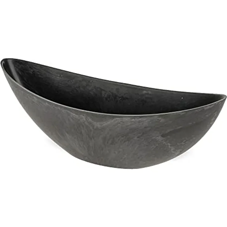 matches21 hochwertige Jardiniere Übertopf Blumentopf innen & außen Kunststoff dunkelgrau 1 STK - 39x11x12,5 cm - Preisvergleich