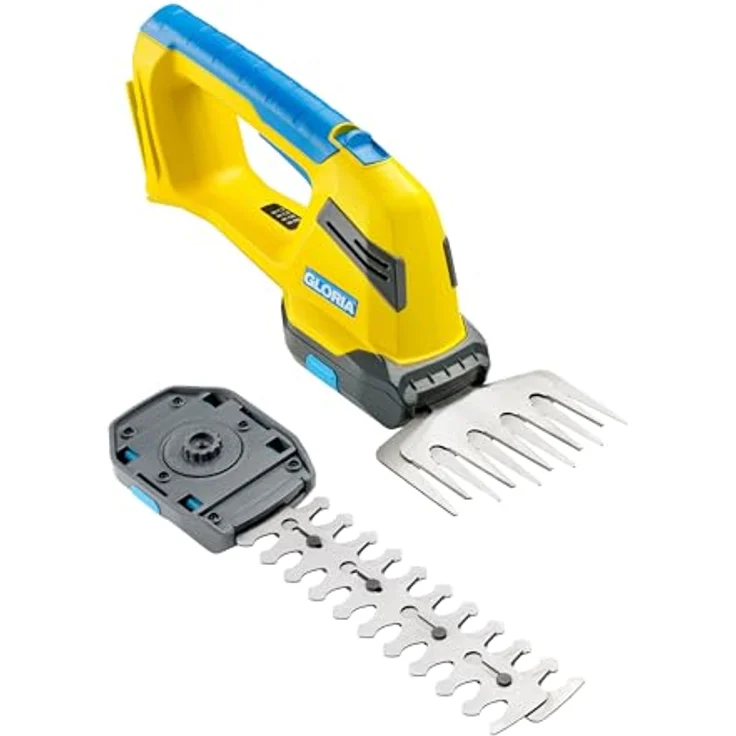 GLORIA FineCut 18V compact, Akku Gras- & Strauchschere mit 14 cm XL-Grasmesser & 20 cm Strauchmesser, werkzeugloser Messerwechsel, kompatibel mit Bosch 18V Power for All Akku – Bild 1