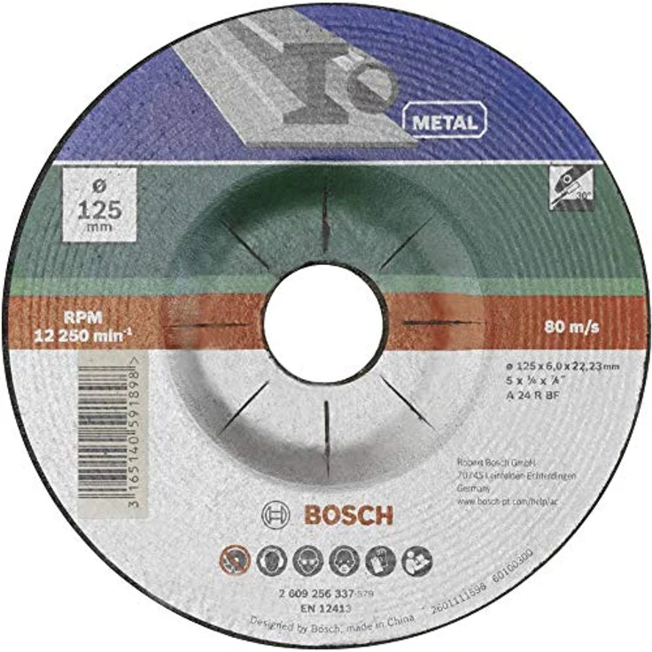 Bosch DIY Schruppscheibe Metall für Winkelschleifer (Ø 115 mm) – Bild 5