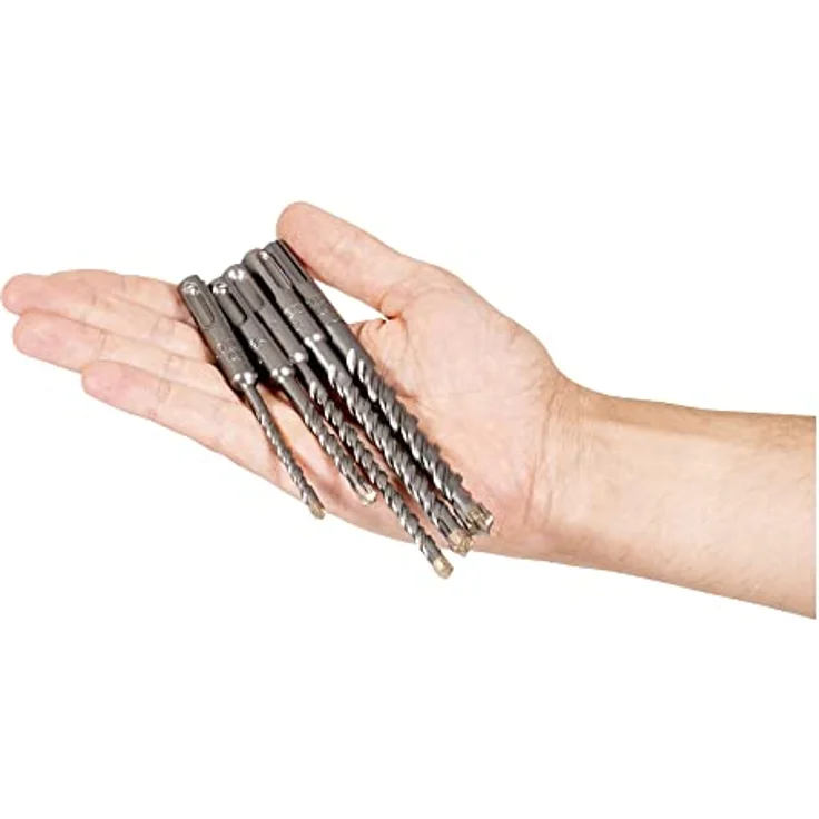 STIER Hammerbohrer-Set Premium SDS-plus 8-tlg., Betonbohrer 5/6/8/10 mm, in Rot and Schwarz – Bild 4