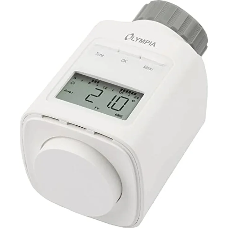 Olympia HT430-23A Energiespar-Heizungsregler mit 9 einstellbaren Heiz- und Sparzeiten, Weiß – Bild 2