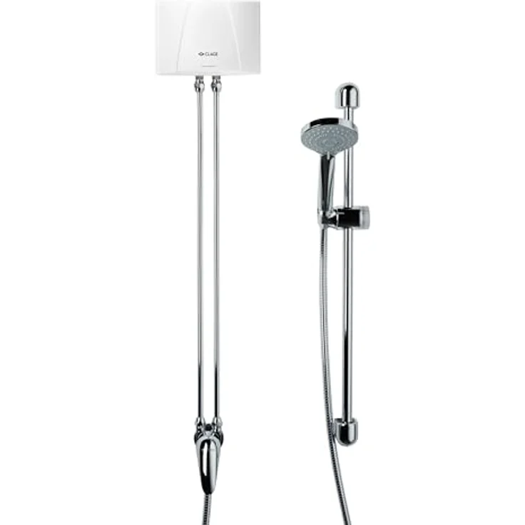 CLAGE MBX 6 Shower, Kompakter Durchlauferhitzer mit Duscharmatur, Energiesparend und sofort warmes Wasser für Garten, Pool & Gartenhaus – Bild 1