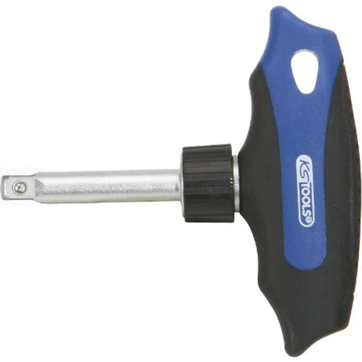 KS Tools 151.1109 Steckschlüssel-Schraubendreher, 1/4" Vierkantantrieb, 2-Komponentengriff, 45 Zähne, matt satiniert, Chrom Vanadium – Bild 2