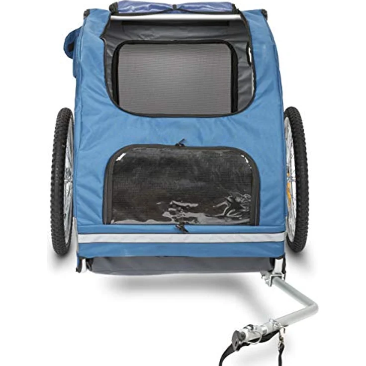 PetSafe Happy Ride Aluminium-Fahrradanhänger für Hunde, Mit Netzfenster und Reflektoren, Größe L, Für Hunde bis zu 13,6 kg – Bild 4