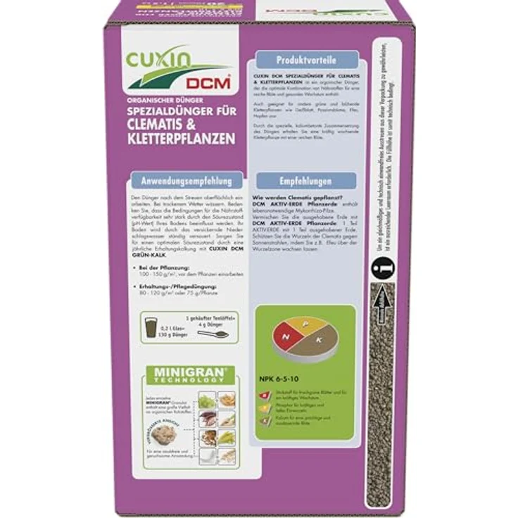 Cuxin Clematis- & Kletterpflanzen-Dünger 1,5 kg – Bild 2