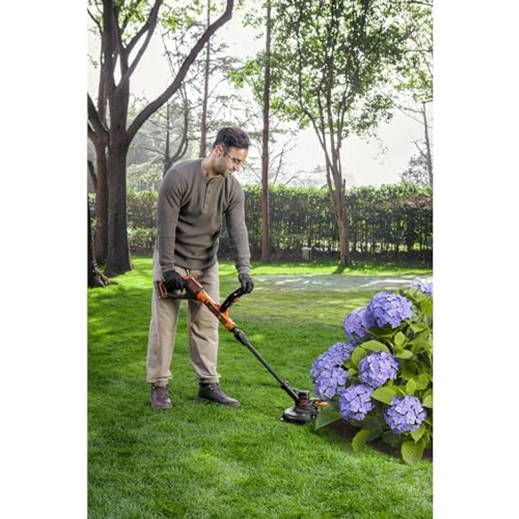 Black & Decker Akku-Rasentrimmer 18V/2Ah, leichte Handhabung, Schnittbreite 25 cm, kabellose Freiheit – Bild 7