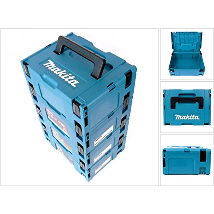 Makita Makpac 2 Transportbox Systemkoffer 4er Set – Bild 2