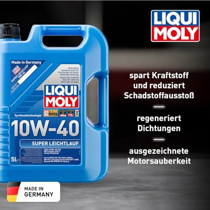 LIQUI MOLY 1301 Motoröl Super Leichtlauf 10W-40 Motorenöl Motor Öl 5 Liter – Bild 2