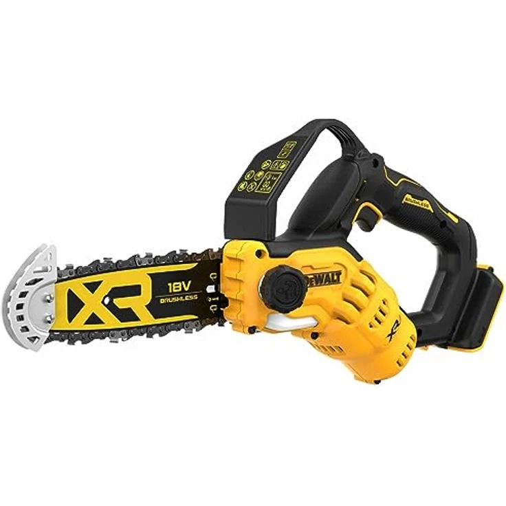DeWALT Akku-Astsäge DCMPS520N-XJ 18V 20cm Schwert, Mini-Motorsäge, Strauchsäge, stufenloser Gasgebeschalter – Bild 1
