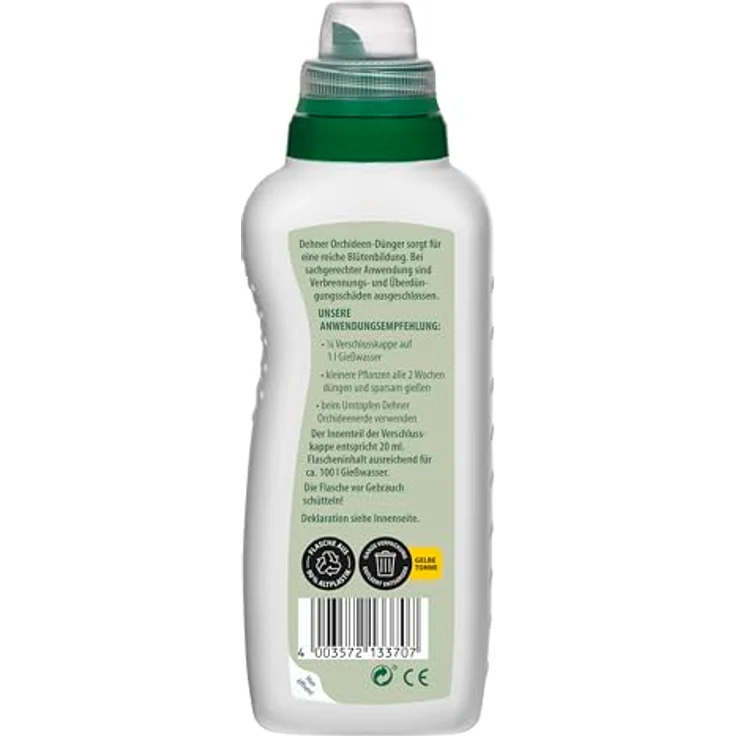 Dehner Orchideendünger, hochwertiger Flüssigdünger für Orchideen, NPK 4+1,5+2, reich an Spurenelementen, 500 ml, bunt – Bild 2
