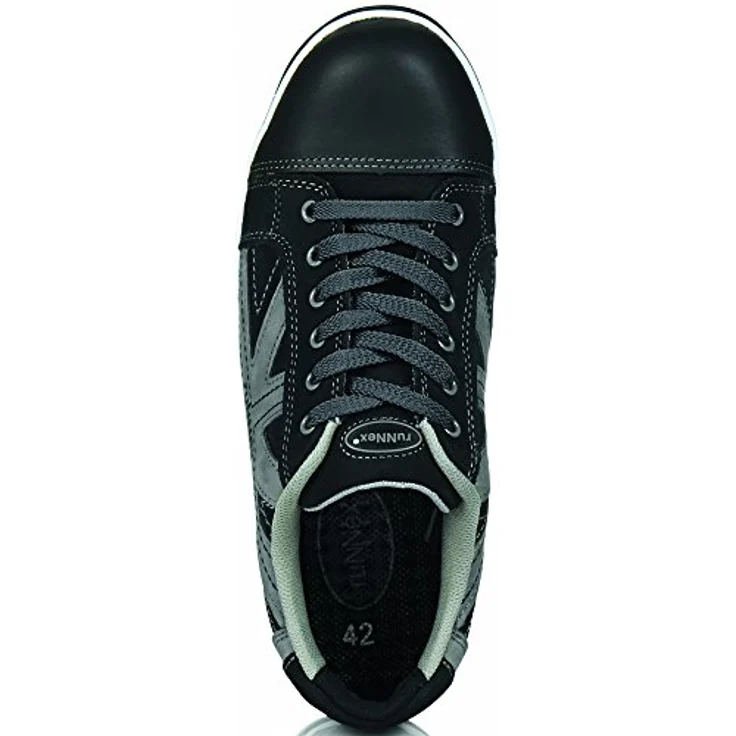 ruNNex RUNNEX® S3-Sicherheitshalbschuhe SportStar, hydrophobiertes Nubuk- und Glattleder, rutschfeste Gummilaufsohle, Alu-Protection Kappe, metallfreier Durchtrittschutz – Bild 4