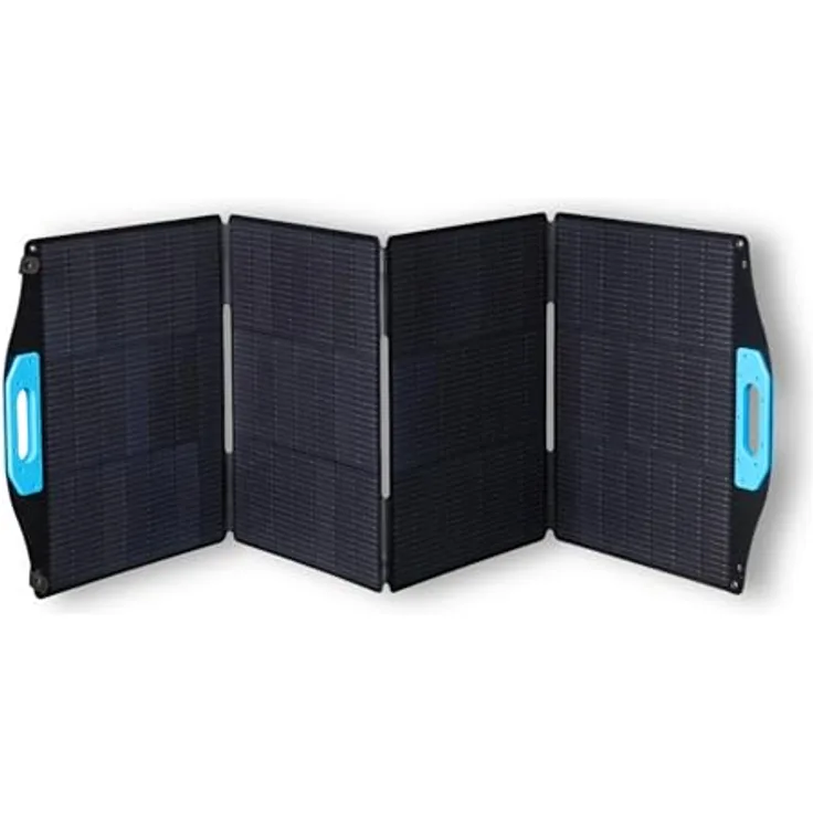 BERGER faltbares XT Solarpanel 200W mit Standfuß | Monokristallines Solar Panel für Camping & Outdoor, wetterfest, hohe Effizienz für Powerstation & Batterie