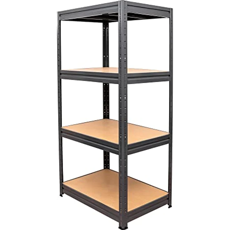 STIER Schwerlast-Fachbodenregal, maximale Fachlast 600kg, HxBxT 1770x900x600 mm, stabiles Stahlgestell, einfach zu montieren – Bild 1