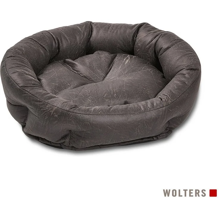 Wolters Tierbett Vintage Hundekörbchen, in ovaler Form, weicher Stoff, pflegeleicht, in verschiedenen Größen