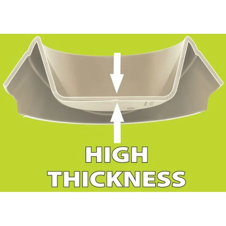 Ferplast 71152099W1 Magnus 2 Hundefutternapf, 28.7 x 30 x H 9.4 cm, 2 L, grau – Bild 2