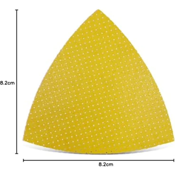 MENZER Ultrapad Klett-Schleifblätter, 82 mm, für Deltaschleifer, nahezu staubfreies Schleifen, Weißes Edelkorund, K180, 25 Stück – Bild 7