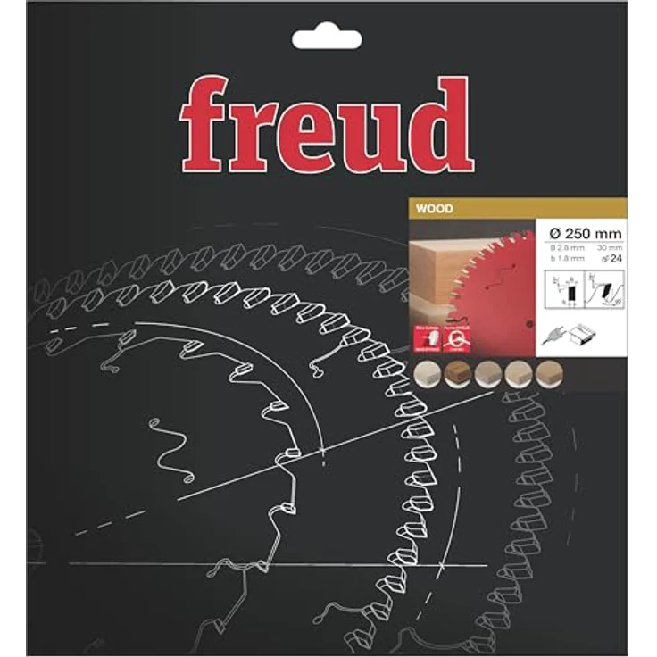 Freud Kreissägeblatt FR23W001T für Holz, 250 x 30 mm, 24 Zähne, 20° Schnittwinkel – Bild 2