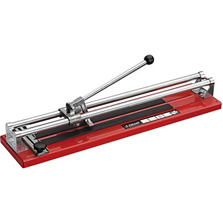 Holtmann GmbH JOKOSIT BASIC CUT 158 W Fliesenschneidmaschine mit HM-Rad, verstellbarer Anschlagwinkel 0-90°, rot lackierte Stahlblechbodenplatte