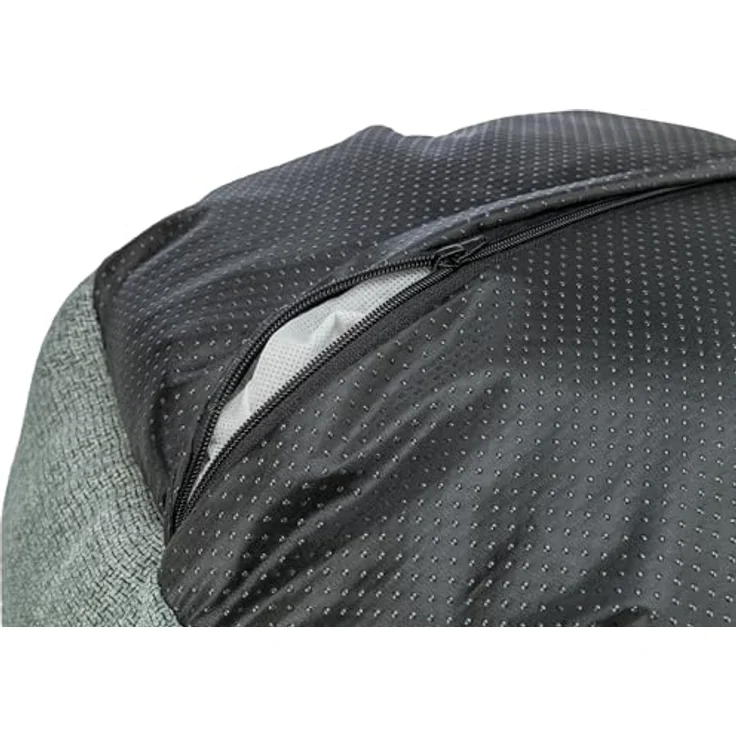 TRIXIE Hundebett rund Viviana ø 50 cm, blau-grau – Kuschelbett mit Samtbezug, integriertes Kissen, rutschfester Boden, waschbar, für kleine Hunde - 37546 – Bild 5