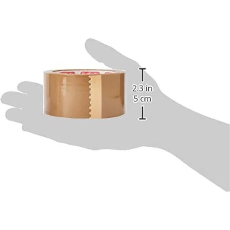 Herlitz 8842619 Packband 66 x 50 mm, großer Rollenkern, braun – Bild 4