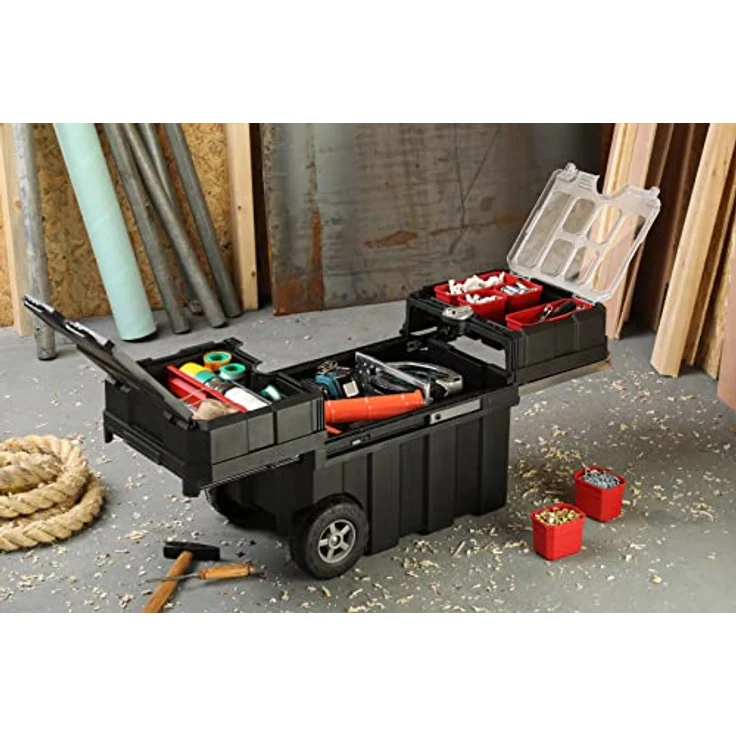KETER 237787 Werkzeugwagen Herstellerfarbe:Schwarz – Bild 6