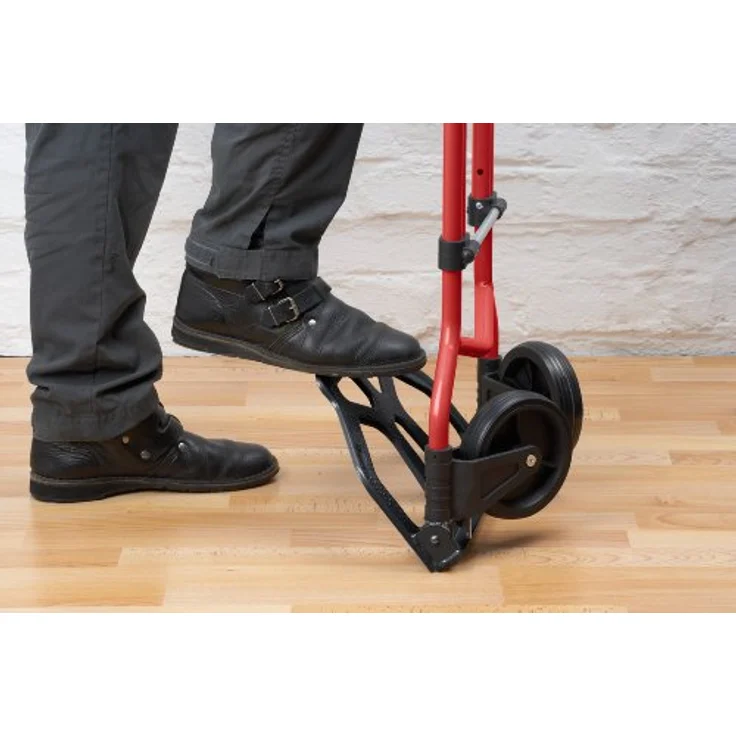 Meister Sackkarre - Klappbar - Bis 70 kg Tragkraft - Höhenverstellbar - Stapelkarre für Getränkekisten - Transportkarre mit höhenverstellbarem Griff - Transporthilfe mit Metallrahmen - 8985760 – Bild 3