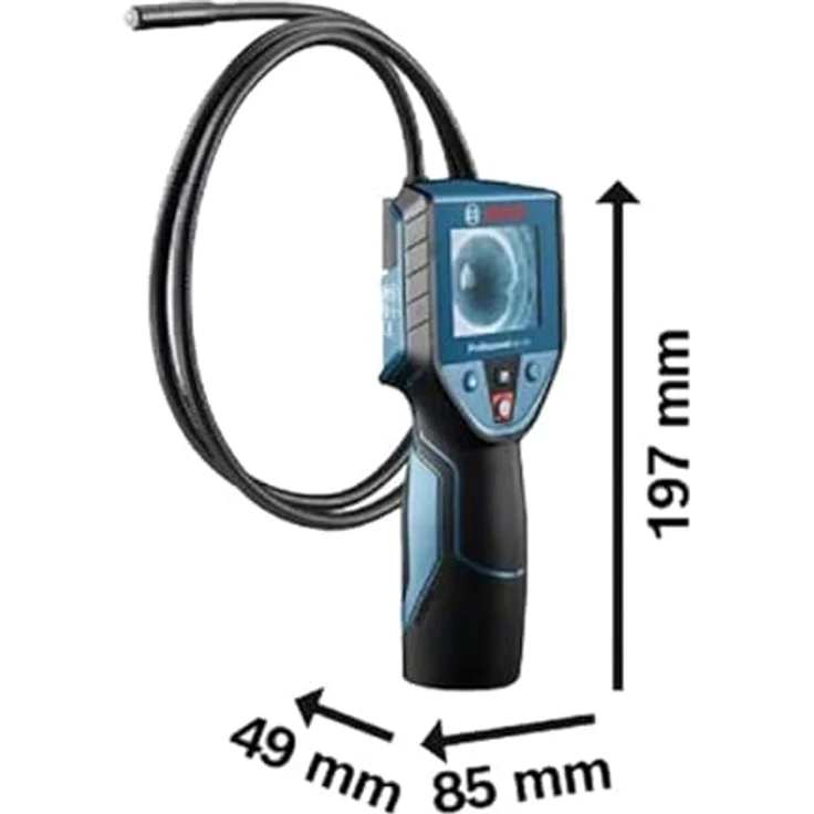 Bosch Professional Inspektionskamera GIC 120 2,7'' blau/schwarz inkl. Batterien 120 cm – Bild 4