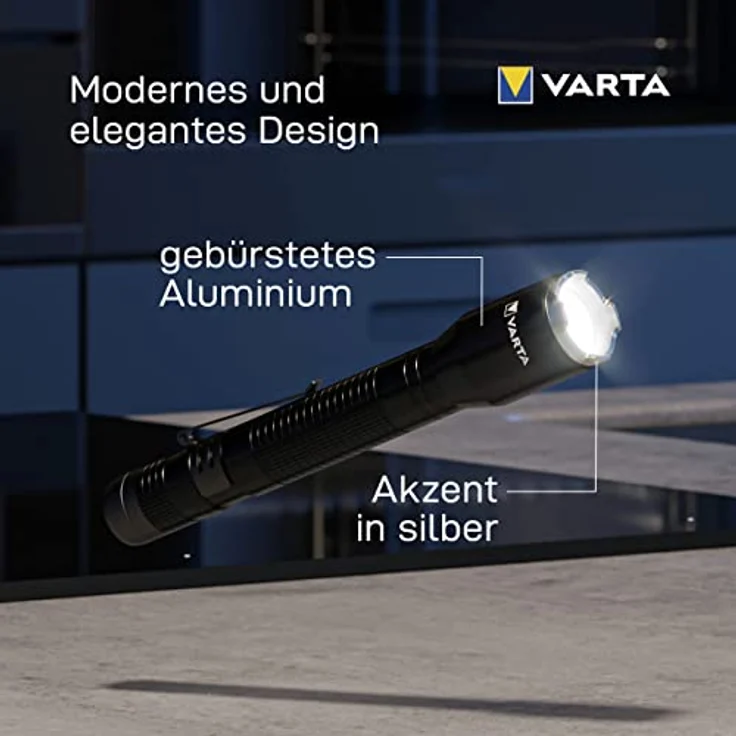 VARTA Taschenlampe Aluminium Light F20 Pro, schwarz – Bild 4