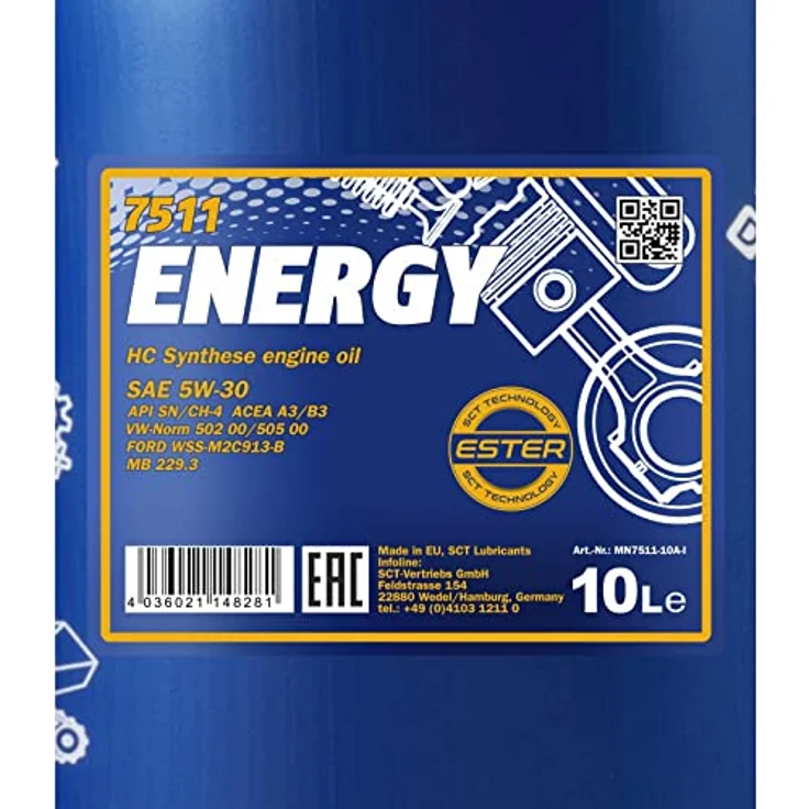 MANNOL Energy 5W-30 Motoröl 10L – Bild 2