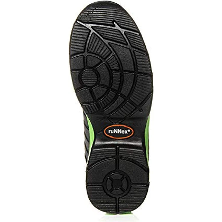 BIG Arbeitsschutz RUNNEX® S1P-ESD-Sicherheitshalbschuhe FlexStar, metallfrei, rutschhemmende SRC-Laufsohle, AIRSTREAM-Funktionsfutter, Grau-Grün, Weite 11 – Bild 8