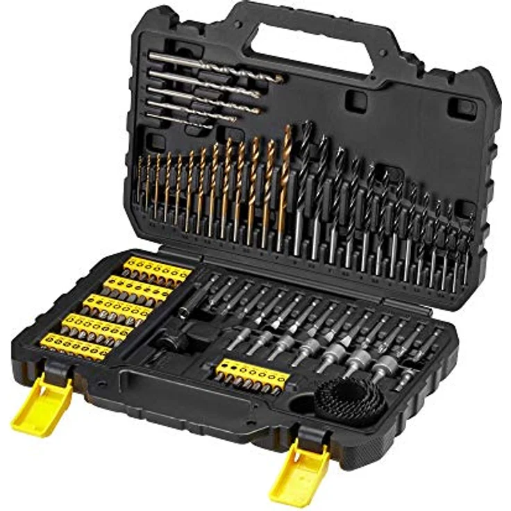 Stanley Fatmax 100-teiliges Bit- und Bohrer-Set STA88548, Set für Holz, Stein und Metall in praktischem Koffer – Bild 1