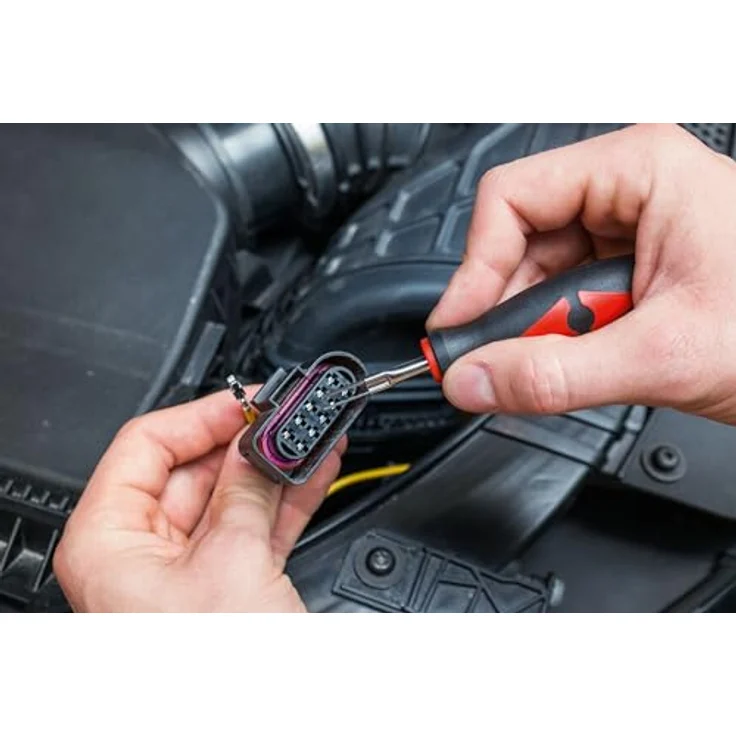 VIGOR Kabelentriegelungs-Werkzeug Satz, 23-teilig, beschädigungsfreies Entriegeln für Kfz-Elektriker und Mechatroniker – Bild 2