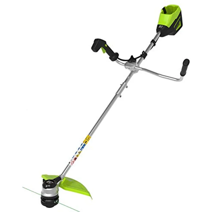 Greenworks GD60BCB, 60V Akku-Rasentrimmer mit 40 cm Schnittbreite und ergonomischem Fahrradgriff – Bild 1