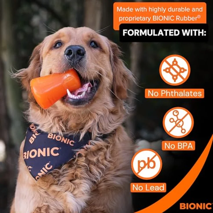 Bionic Bionic Treat Shaker, Small - Schwimmfähiges Tierspielzeug aus widerstandsfähigem Gummi, spülmaschinengeeignet, für Hunde bis 9 kg – Bild 4