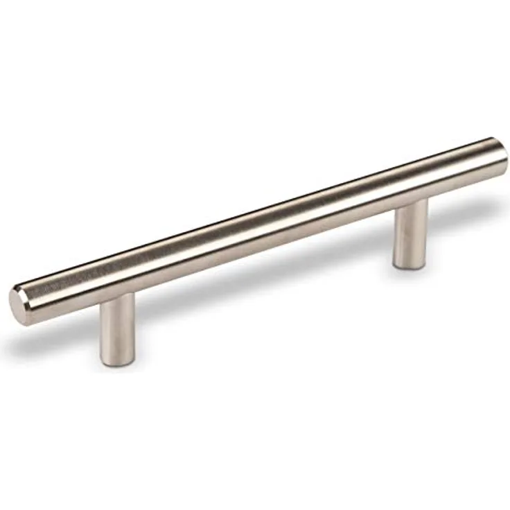 Sotech G6-6 Stangengriff, Möbelgriff aus echtem Edelstahl, gebürstet, BA 96 mm, Ø 12 mm, Länge 156 mm, Höhe 32 mm