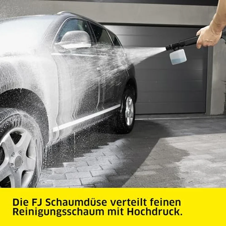 Kärcher Hochdruckreiniger K 2 Premium FJ, Einfachstrahlrohr und Dreckfräser, inkl. Schaumdüse, gelb – Bild 5