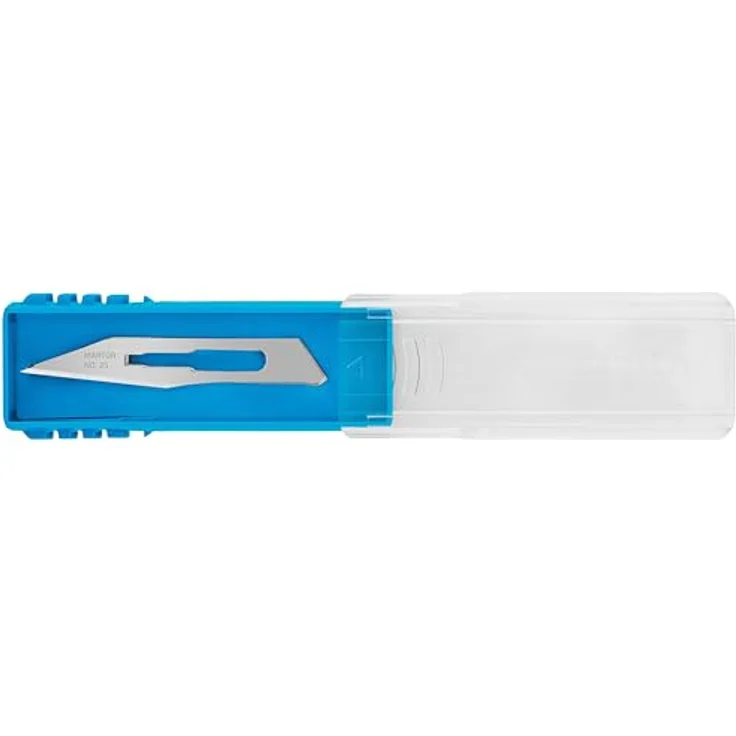 MARTOR Skalpellklingen Nr. 25, 10er Set, Ersatzklingen für Grafikmesser, 9 mm, scharf, 1-fach nutzbar, stabil und langlebig – Bild 4