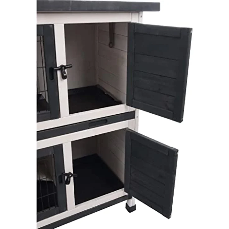 KANINCHENSTALL Combi 1 Rustic 100x50x102CM – Bild 5