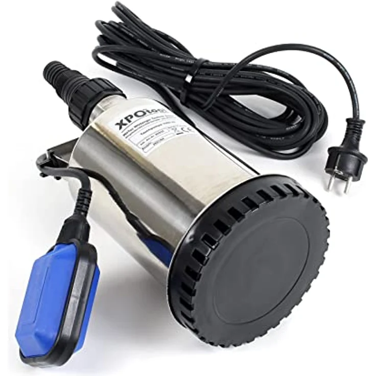 Wiltec XPOtool Tauchpumpe bis 7500l/h, max. Förderhöhe 6,5m, Schmutzwasserpumpe 400W, Fremdkörper bis 5mm, robuste Konstruktion – Bild 2
