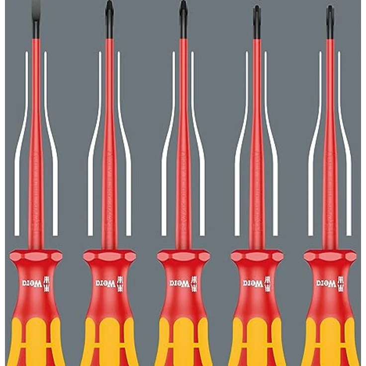 Wera 160 iSS-7 Schraubendrehersatz Kraftform Plus Serie 100. Mit reduziertem Klingen- und Griffdurchmesser, 7-teilig, 05135961001 – Bild 4