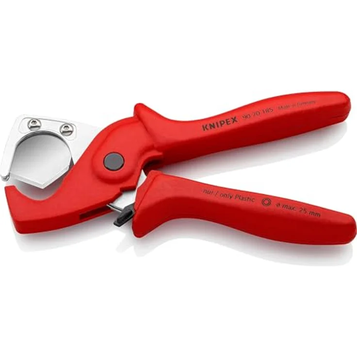 Knipex 90 20 185 SB, Schlauch- und Schutzrohrschneider für Kunststoffrohre bis Ø 25 mm, glasfaserverstärkter Kunststoffkörper – Bild 3