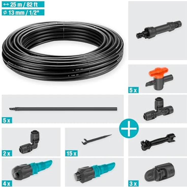 Gardena Micro-Drip-System Set Gemüse-/Blumenbeet 60qm Bewässerungssystem - Preisvergleich – Bild 5