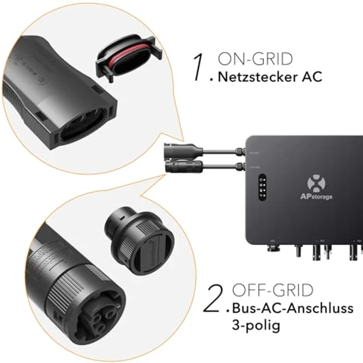 APsystems® EZHI Hybrid-Mikrowechselrichter mit EPEVER® LiFePO4 Solarstromspeicher 5430Wh, IP65, 0% MwSt. – Bild 2