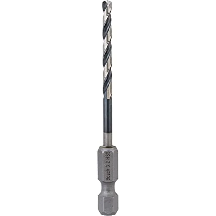 BOSCH Holzbohrer Impact Control HSS mit Sechskantschaft, 3,2 x 36 x 75 mm, 1er-Pack für Stahl, Gusseisen und Kunststoff – Bild 1