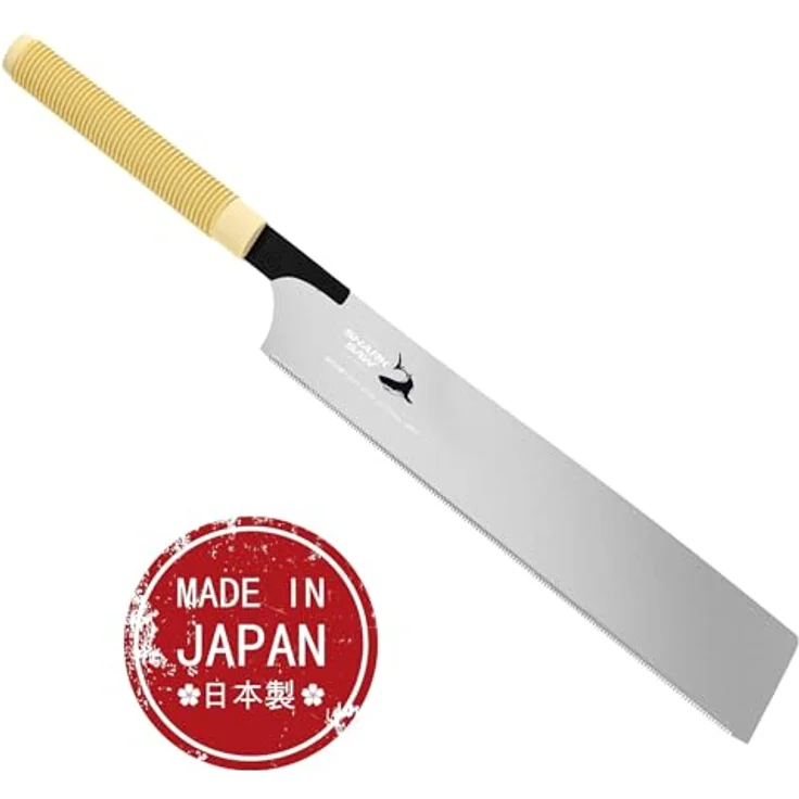 FAMEX 5535 Profi Japansäge Kataba, 265mm Japanische Zugsäge mit Rattangriff, hochqualitatives Karbonstahl-Sägeblatt, extrem dünnwandig und ergonomisch – Bild 2