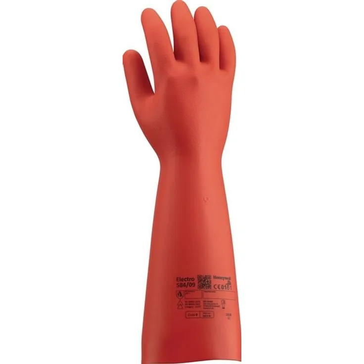HONEYWELL Elektrikerhandschuhe Electro 584 Gr.10, rot, PSA III, Schutz bis 1.000 V AC/1.500 V DC, siliconefrei, texturierte Oberfläche