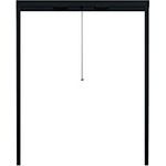 APANA - Fliegengitter Rollo für Fenster bis 60 cm x 100 cm - ausziehbarer Insektenschutz Fenster zum Zuschneiden gegen Fliegen, Insekten und Mücken - Insektenschutzrollo Fenster (Anthrazit)