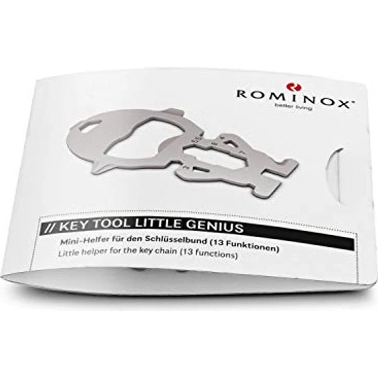 ROMINOX Key Tool Little Genius, Edelstahl Multitool mit 13 Funktionen für Schlüsselbund, ideal auf Reisen oder als Geschenk – Bild 4